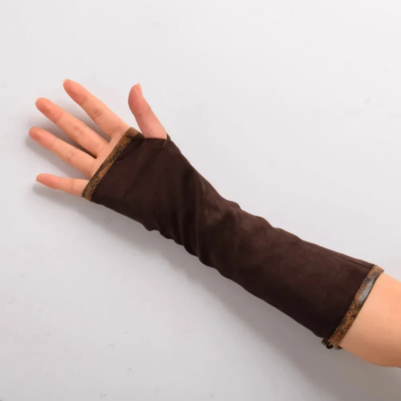 Steampunk Gothic Elbow-Length Fingerless Gloves Dance Costume