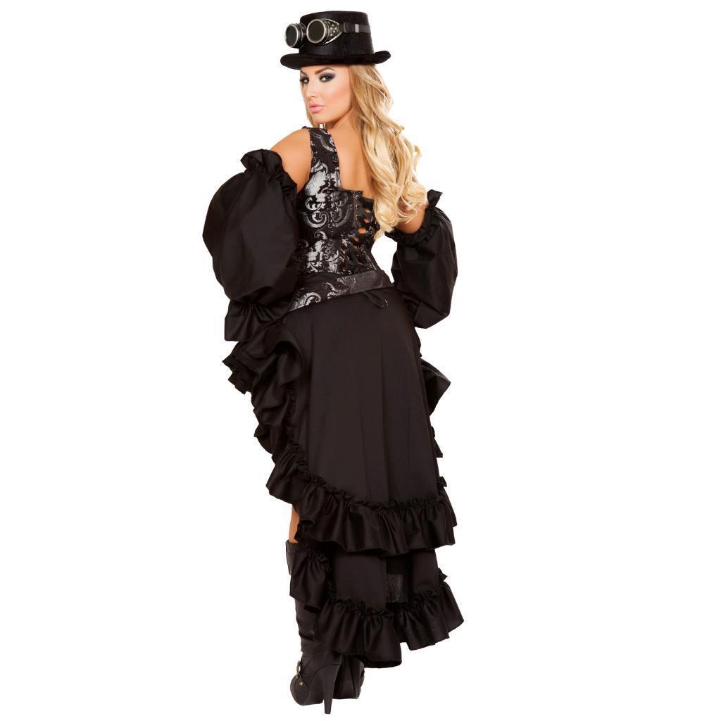 Steampunk Victorian Corset Skirt Set - Small