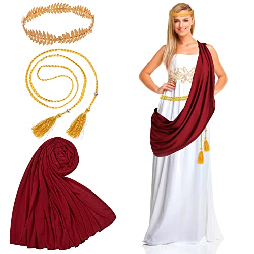 Roman Greek Toga Accessory Set - Wreath Shawl Belt