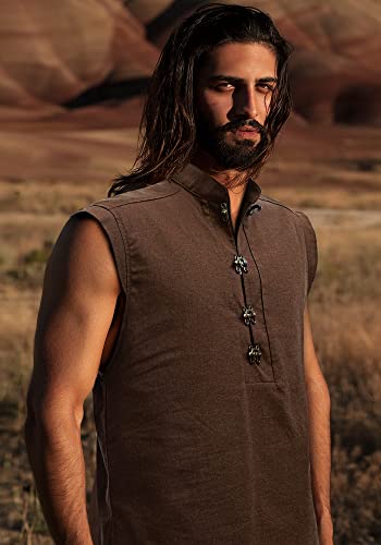 Men's Linen Pirate Sleeveless Tunic