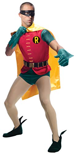 Vintage Robin TV Batman Costume, Multicolor, Standard