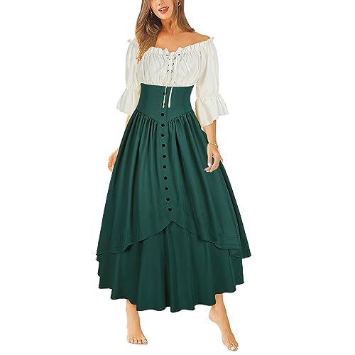 Renaissance Skirt and Off Shoulder Shirt Set