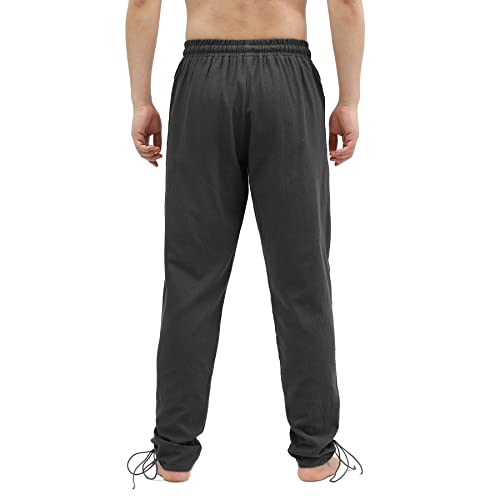 mogenda Men's Medieval Pirate Cosplay Pants (Black)