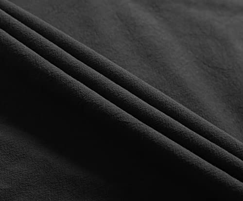 mogenda Men's Medieval Pirate Cosplay Pants (Black)