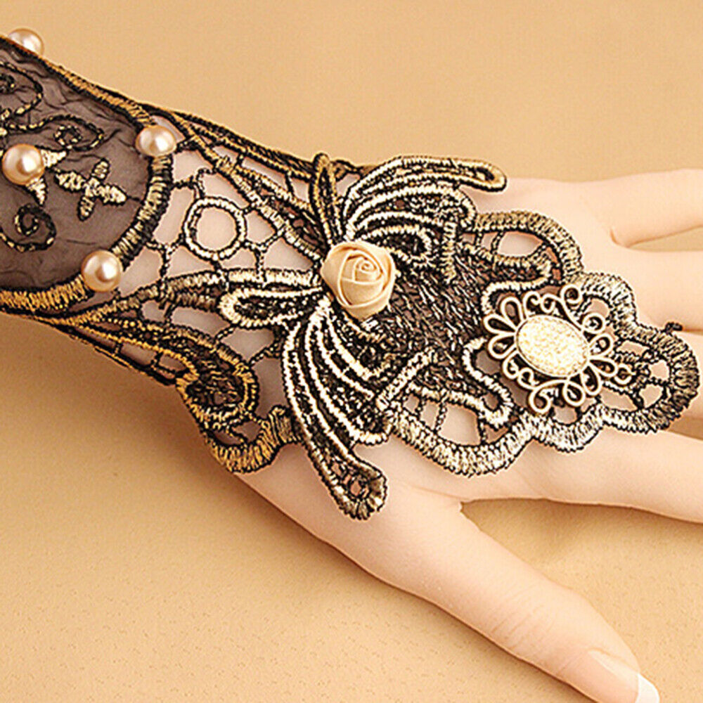 Victorian Lace Wristband Fingerless Glove