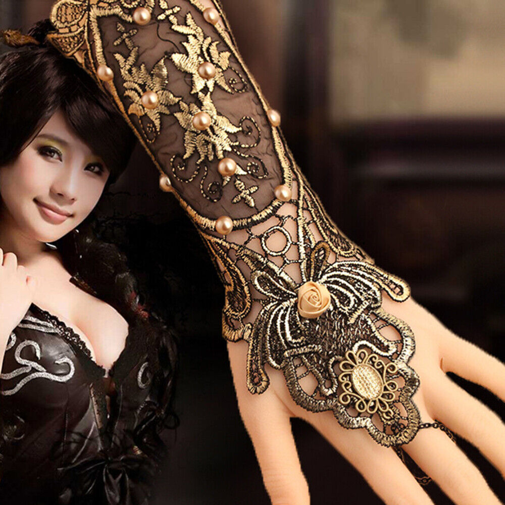 Victorian Lace Wristband Fingerless Glove