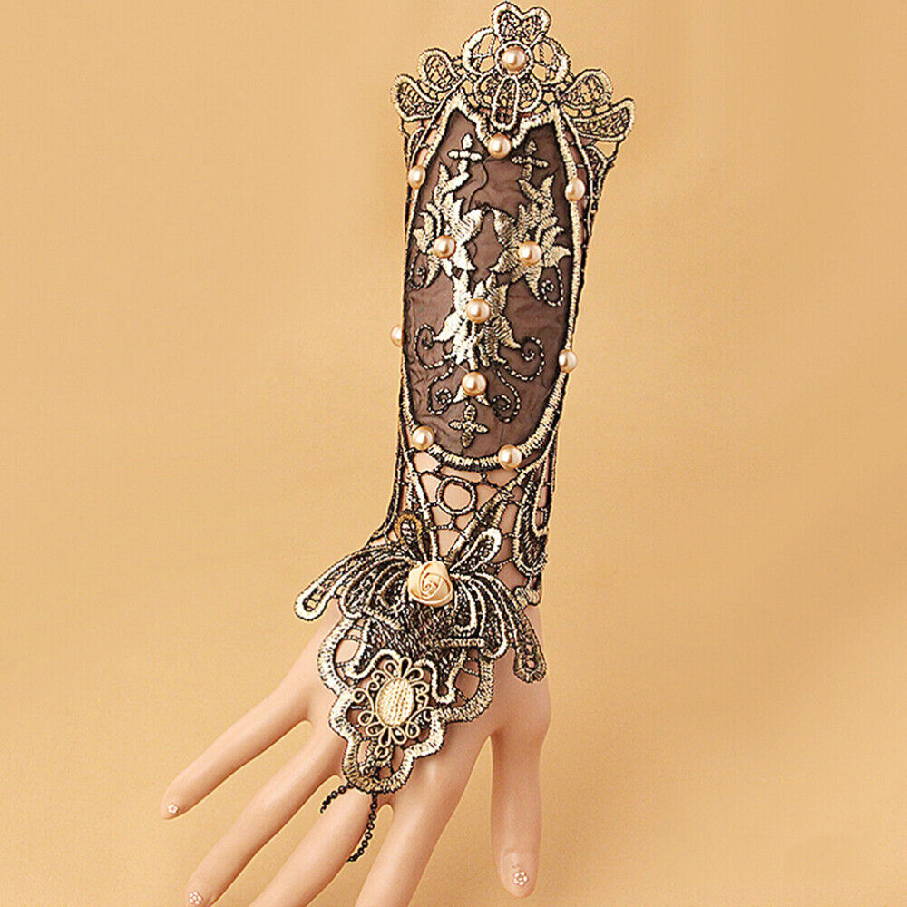 Victorian Lace Wristband Fingerless Glove