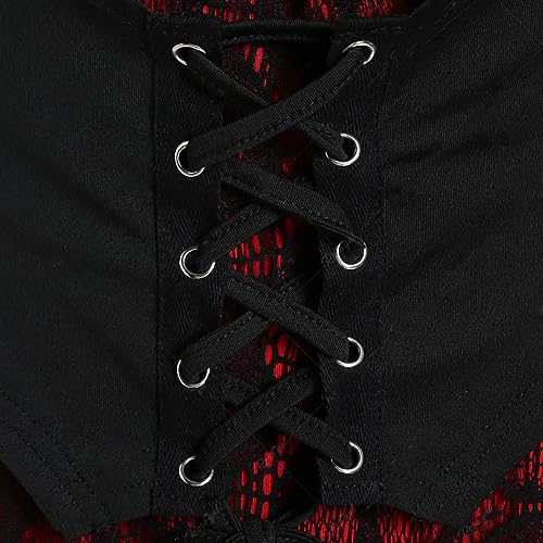 Vintage Gothic Lace-up Patchwork A-Line Pirate Skirt