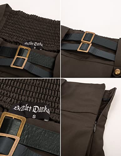 Scarlet Darkness Women's Steampunk High Low Skirt