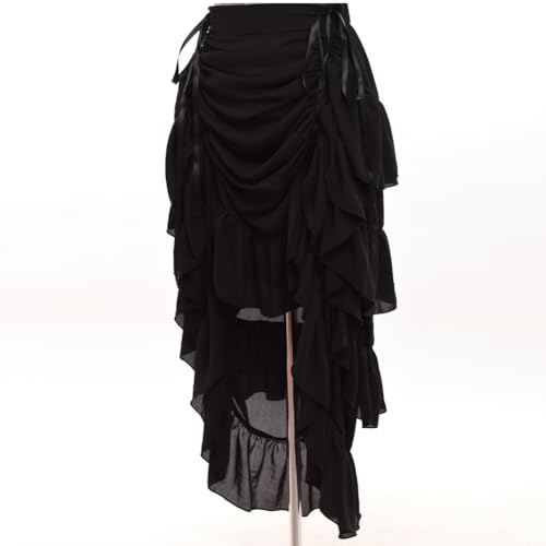 GRACEART Victorian Steampunk Skirt - Black XL
