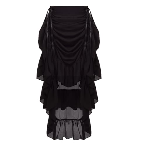GRACEART Victorian Steampunk Skirt - Black XL