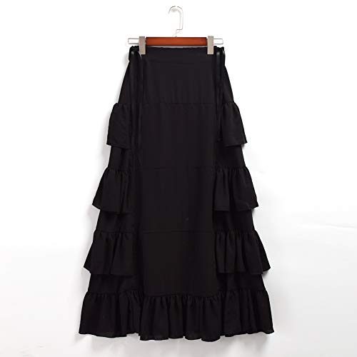 GRACEART Victorian Steampunk Skirt - Black XL