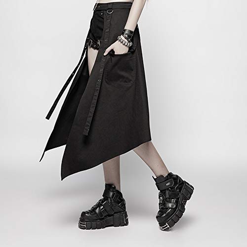Black Punk Rave Daily Half Skirt