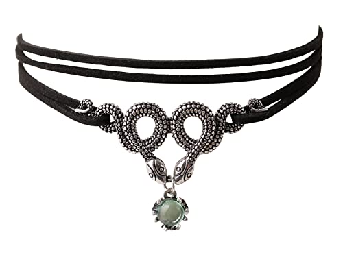 Sacina Gothic Snake Choker Necklace, Medusa Goth Jewelry