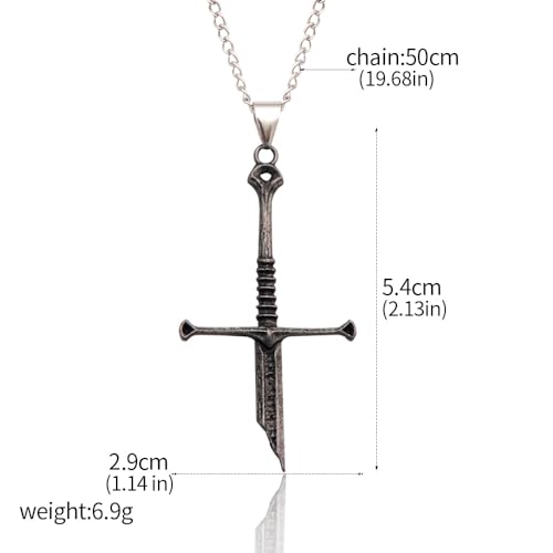 Narsil Sword Necklace - LOTR - Gothic Cosplay