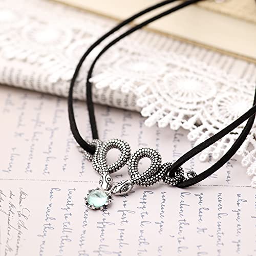 Sacina Gothic Snake Choker Necklace, Medusa Goth Jewelry