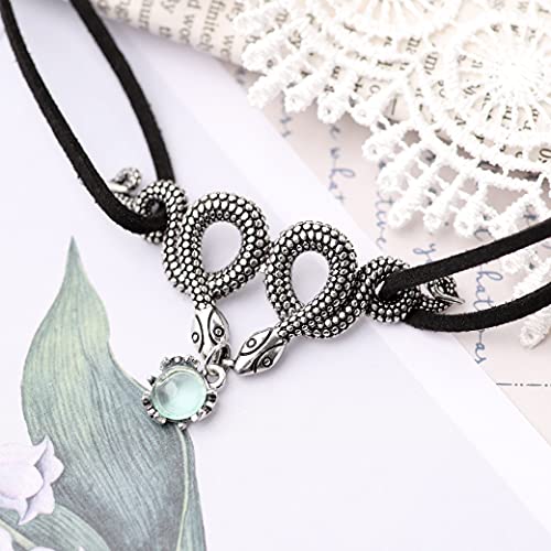 Sacina Gothic Snake Choker Necklace, Medusa Goth Jewelry