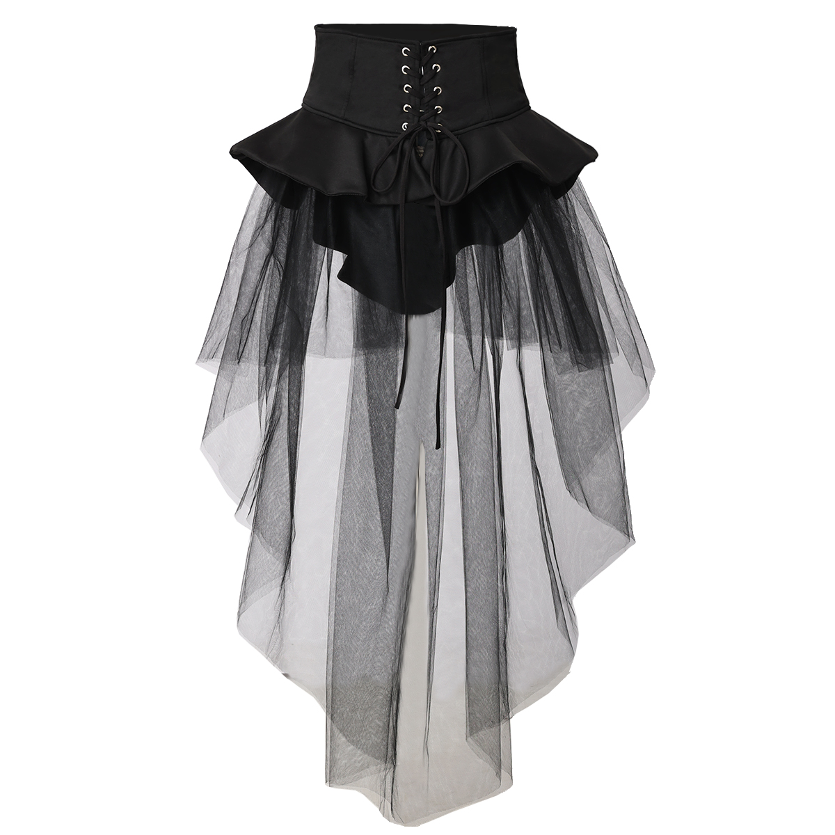 Gothic Steampunk Corset Overskirt for Women's Halloween Party