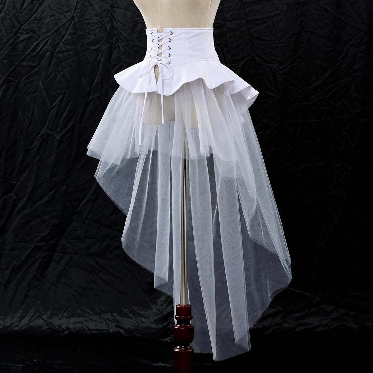 Gothic Steampunk Corset Overskirt for Women's Halloween Party