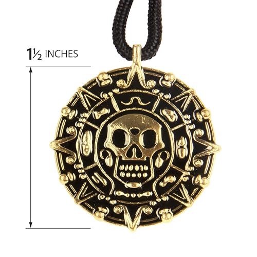 Pirates of the Caribbean Inspired Skull Coin Necklace