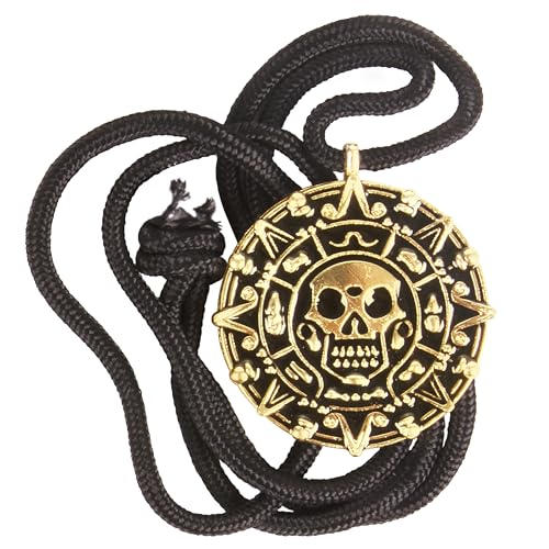 Pirates of the Caribbean Inspired Skull Coin Necklace