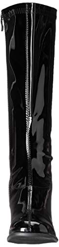 Black Patent Knee High Boots, Cat Woman