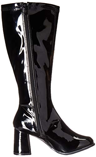 Black Patent Knee High Boots, Cat Woman