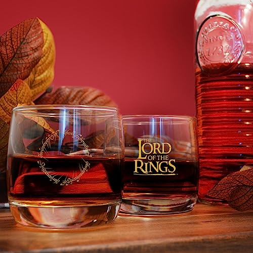 Fellowship of The Ring Whiskey Glasses Set 10 Oz