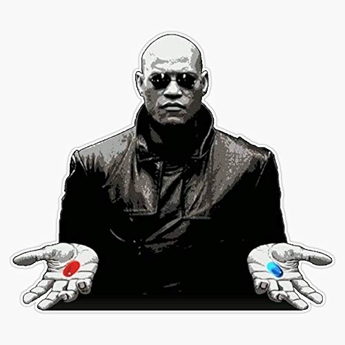 Matrix Red or Blue Pill Vinyl Sticker Decal