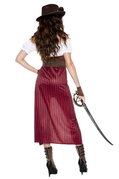 Steampunk Pirate Costume Set for Women - 5pc