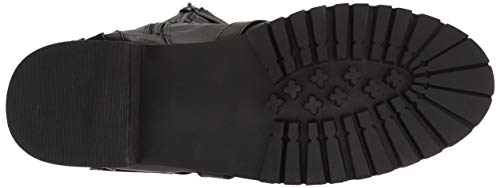 Ellie Shoes Men's Punk Combat Boot, Brown