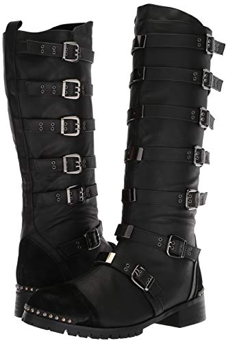 Ellie Shoes Men's Punk Combat Boot, Brown