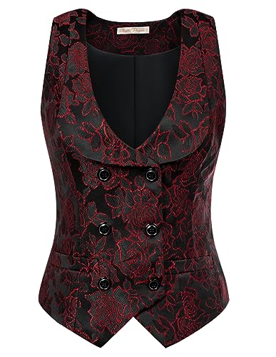 Belle Poque Jacquard Racerback Waistcoat for Goddess Wear