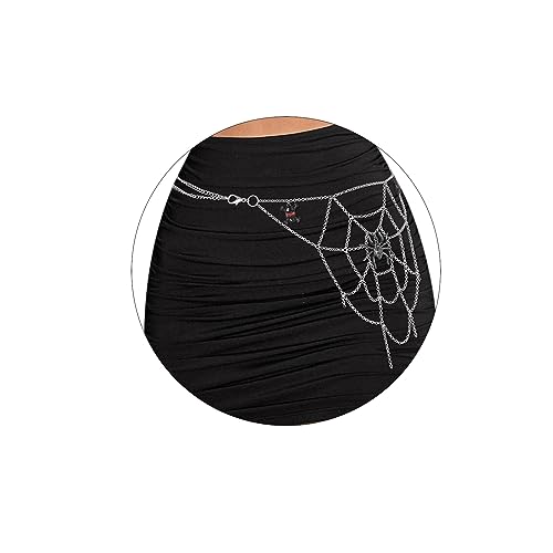 Spider Web Pants Chain for Gothic Goddess Style