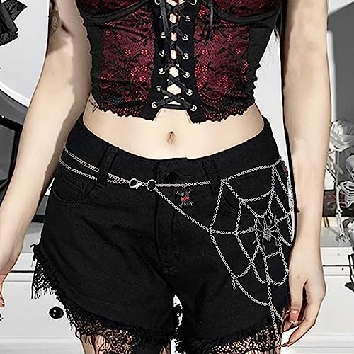 Spider Web Pants Chain for Gothic Goddess Style