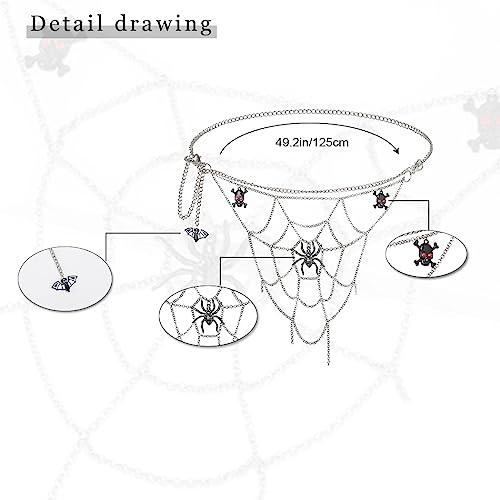 Spider Web Pants Chain for Gothic Goddess Style
