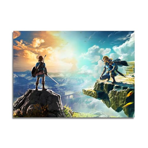 Legend of Zelda Breath of The Wild Poster - Anime Wall Art for Fantasy Decor