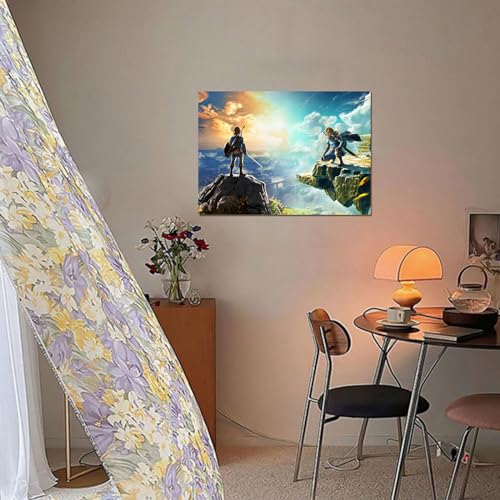 Legend of Zelda Breath of The Wild Poster - Anime Wall Art for Fantasy Decor