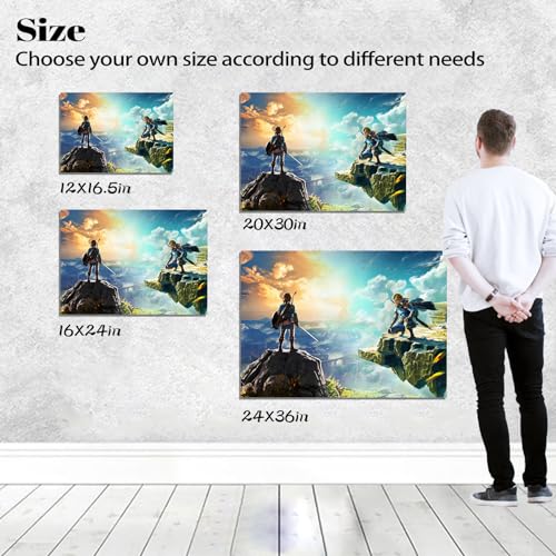 Legend of Zelda Breath of The Wild Poster - Anime Wall Art for Fantasy Decor