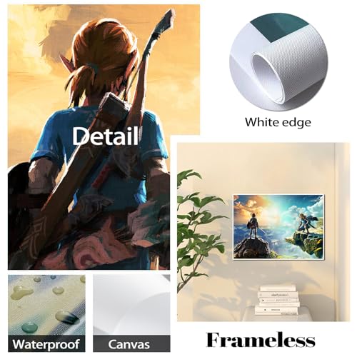 Legend of Zelda Breath of The Wild Poster - Anime Wall Art for Fantasy Decor