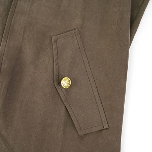 Brown Steampunk Frock Coat for Men (Large)