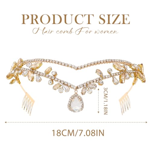 Goddess Gold Crown Tiaras for Women