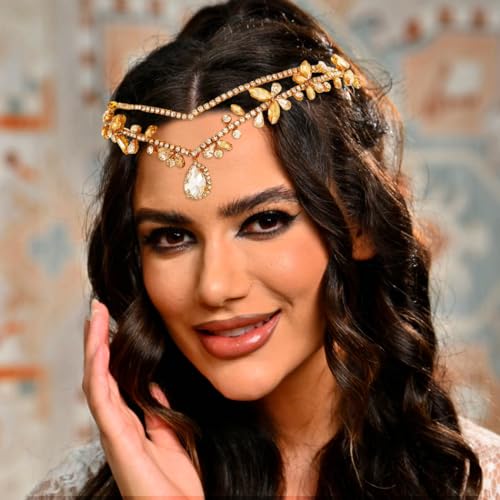 Goddess Gold Crown Tiaras for Women