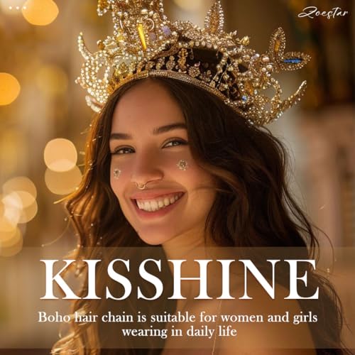 Goddess Gold Crown Tiaras for Women