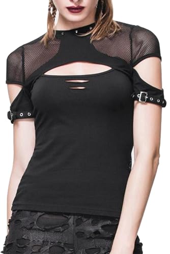 Gothic Punk Hollow Out Harajuku Tee Blouse