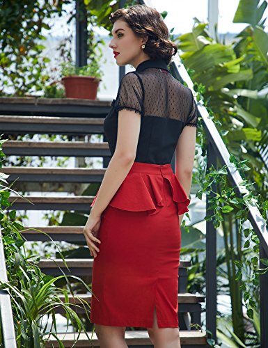 Goddess Style Polka Dot Sheer Top Size M