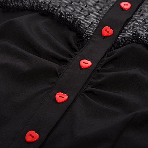 Goddess Style Polka Dot Sheer Top Size M