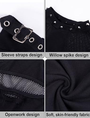 Gothic Punk Hollow Out Harajuku Tee Blouse