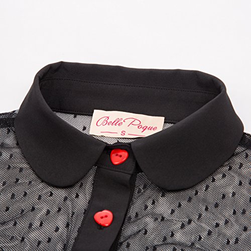 Goddess Style Polka Dot Sheer Top Size M