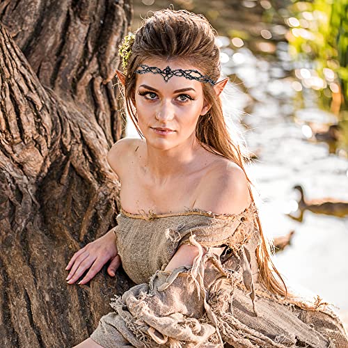 Elf Ears & Fairy Crown Set with Latex Ears